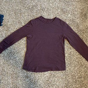 Lululemon 5 year basic long sleeve maroon size L